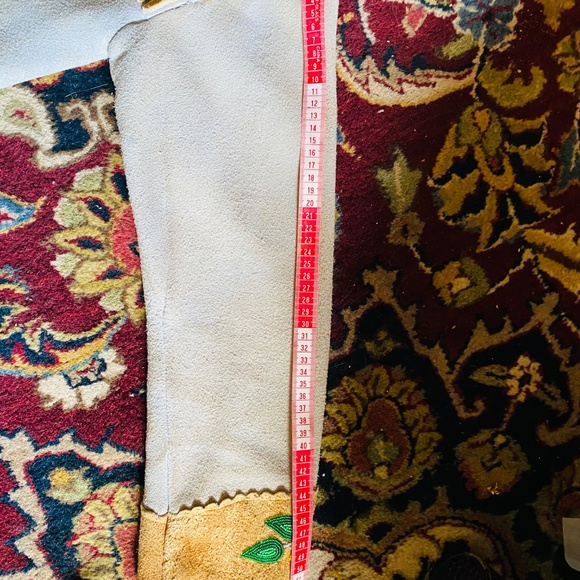 Vintage 1970s Suede Beaded Jacket - Picture 7 of 9